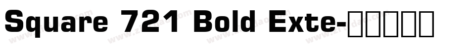 Square 721 Bold Exte字体转换